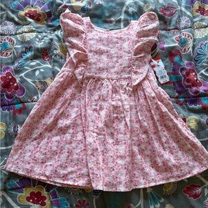NWT Cat & Jack Pink Floral Ruffle Dress
